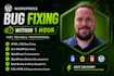 fix your wordpress, php, html, bugs fix wordpress errors, woocommerce fix