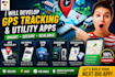 develop gps tracking app, car rental app, vpn app, charging app, geolocation app