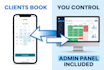 create mobile booking website for nail artist with admin panel and telegram