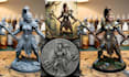 2d image to 3d warhammer tabletop miniature basrelief 3d medallion model stl fig