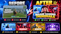 design viral gaming youtube thumbnails for fortnite and valorant