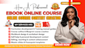 create ebook online course, training content, curriculum, online course content