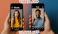 develop clone app short video app like tiktok, youtube shorts or reels
