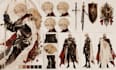 design detailed oc character sheets and anime reference art