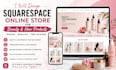 design squarespace online store for beauty and hair products