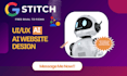 design google stitch ai UI workflow ai interface web app saas UI product startup