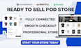 connect printify or printiful with your squarespace website print on demand