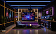 create modern gaming and streaming room 3d interior design and 3d cgi rendering