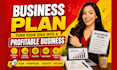 develop a complete business plan for startups, business plan writer
