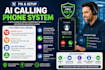 fix setup ai calling phone system,missed call,spam call,caller id issue,callflow