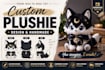 design and handcraft a unique custom plushie from your idea