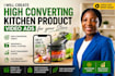 create high converting kitchen product video ads for your store