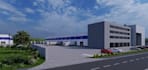 visualize 3d industrial warehouse,site plan layout,cgi retail exterior rendering
