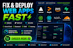 bulid deploy fix lovable replit app aws bolt webapp v0 oauth cloud integration