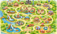 create custom event map tourist map city map  fantasy map illustration land mark
