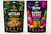 design mylar bag, stand up pouch and doypack label with print ready dieline