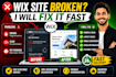 fix wix website problems, layout, and responsiveness issues, wix seo fix