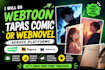 do webtoon promotion, tapas comic promotion or webnovel across platforms