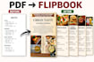 design modern digital menu or flipbook for your business