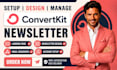 setup convertkit automation, kit landing page, kit ai newsletter, kit automation