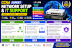 configure mikrotik, ccna network setup, and fix IT issues