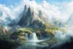 make amazing fantasy environment landscape