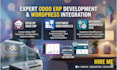 develop odoo erp, customize odoo modules and integrate wordpress website