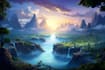 fantasy landscape design illustrations
