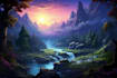 fantasy landscape design illustrations