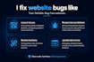 fix HTML CSS and javascript bugs in your website