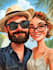 draw amazing couple illustration