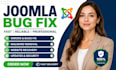 fix joomla website errors bugs malware recovery updates fast expert developer