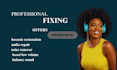 fix sync mix repair edit enhance podcasts, audio repair and forensic restoration