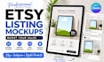 create high converting etsy mockups and listing images