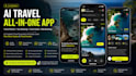 develop ai travel planner app, tour booking app, travel guide app, ride app