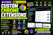 build custom ai chrome extensions, automation bots, scraping tools