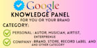 create, edit and update google knowledge panel and one box
