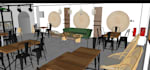 design bar interior, pub, cafe, 2d floorplan, seating layout