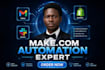 build autonomous ai agents and complex make com automation workflows