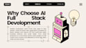 build an ai powered full stack website with chatgpt API and python backend