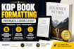 do KDP book formatting and layout for paperback and ebook