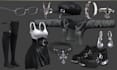 create custom vrchat outfits, clothing vrchat avatar  wears, weapon 3d cloth vrc