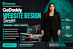 design godaddy website redesign, develop and fix domain