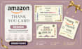 design eye catching amazon thank you cards for customer loyalty
