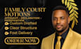 family court motion affidavit declaration child support custody modification