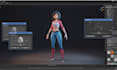 create retro ps1 low poly 3d game characters y2k 3d character design 3d game