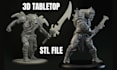 create 3d printable miniature stl files and character model for dnd and tabletop