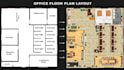 create floor plan, construction drawing for office and industry