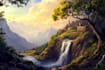 design a conceptual fantasy landscape