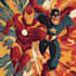 do superhero comic book book illustration, nsfw comic art